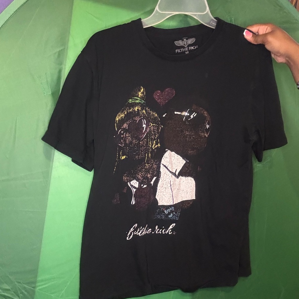 Black Graphic T-Shirt by Filthy Rich